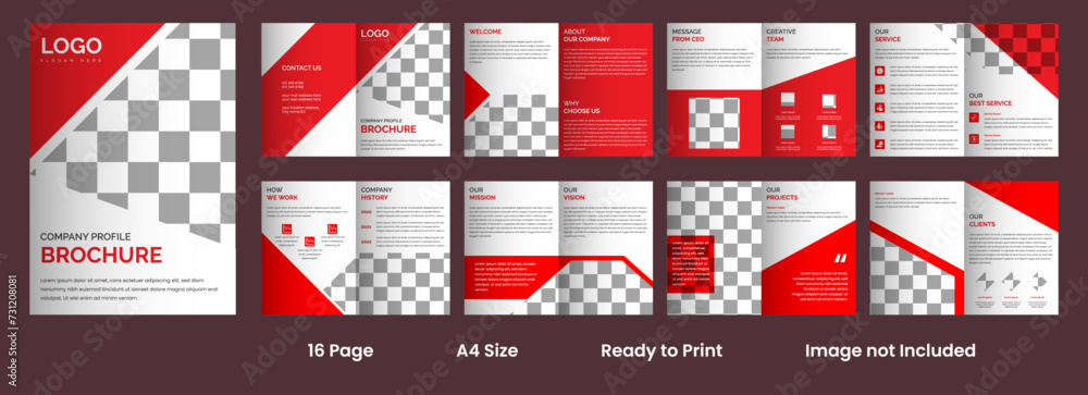 Vector corporate company profile brochure template design Vector corporate company profile brochure template design