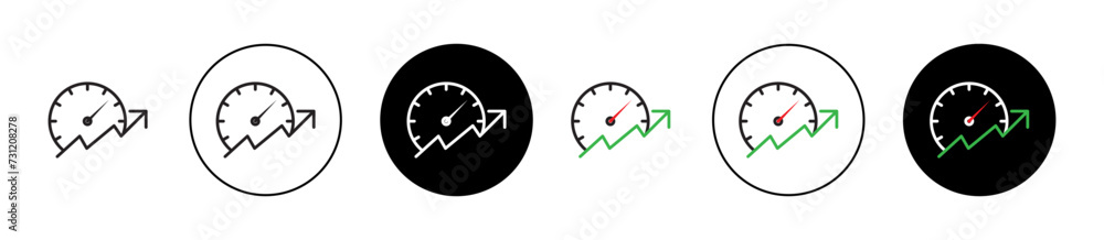 Continuous Improvement Vector Illustration Set. Endless Progression sign suitable for apps and websites UI design style. - obrazy, fototapety, plakaty 