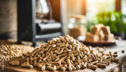  wood pellets for stove, symbolizing warmth and sustainability indoors