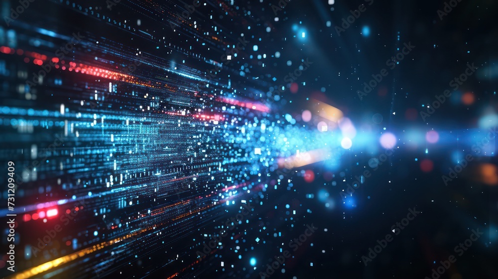 Obraz premium abstract technology background , Sci-Fi space style