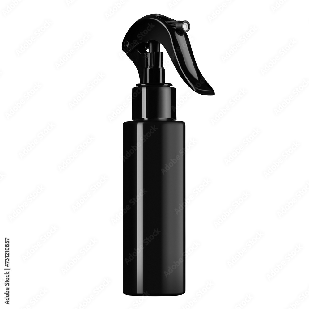 black plastic bottle isolated on white black plastic bottle isolated on white