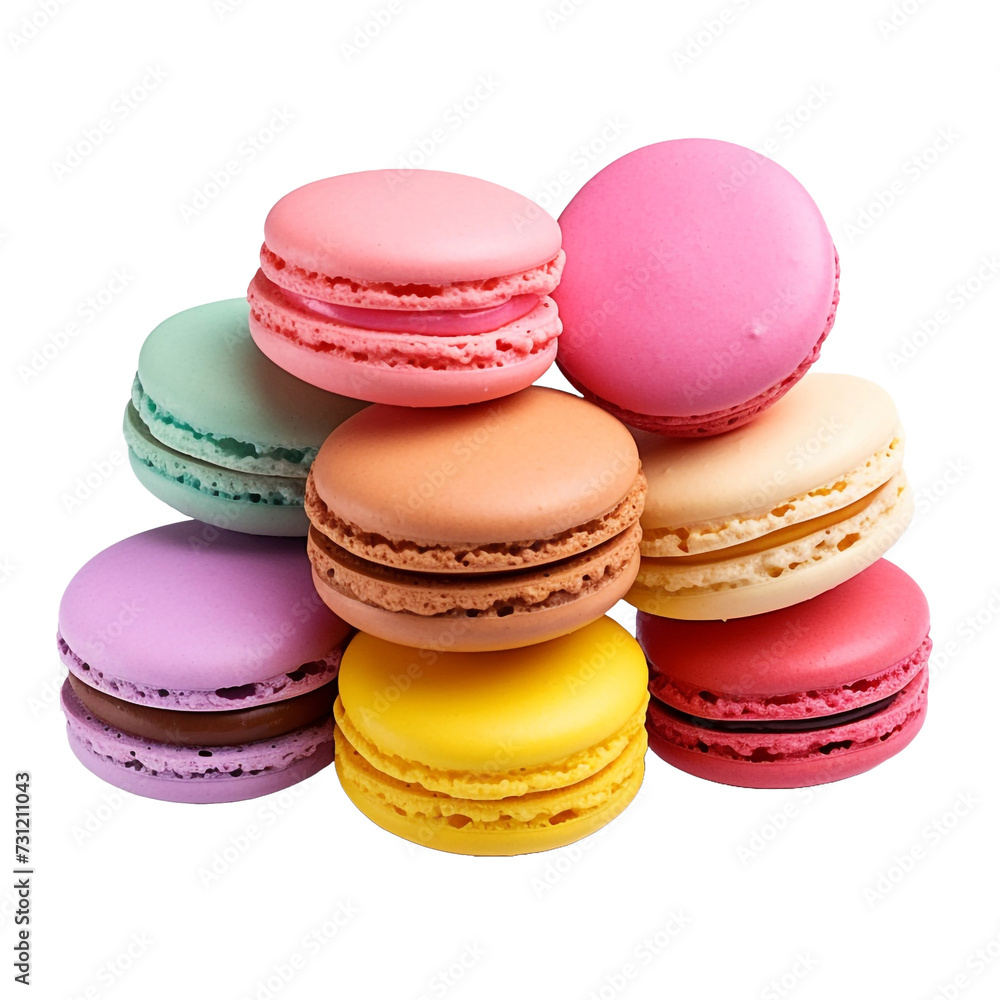 Macaroon isolated on transparent background Macaroon isolated on transparent background