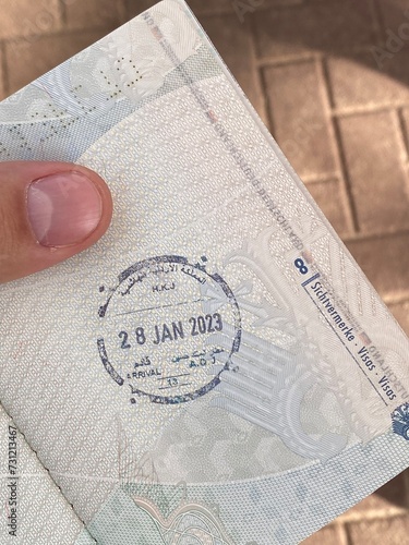 Einreisestempel von Jordanien in einem deutschen Pass