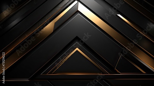 Abstract luxury background of metal with black and gold color. Modern business background