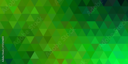 Light luxury green vector polygon abstract Low Poly Background. Abstract polygonal Web Green vector. Abstract geometric background with shades of green  origami style with gradient.
