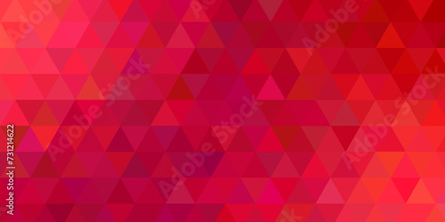 Abstract geometric light background of small triangles in dark crimson red colors. Abstract 3d polygonal pattern luxury lines. Polygonal abstract ruby blue Creative geometric pattern