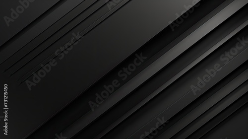 Black abstract corporate background. Black grey abstract modern background for design. Dark. Geometric shape. 3d effect. Diagonal lines, stripes 