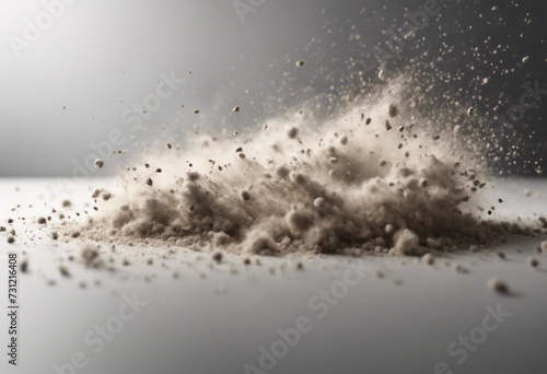 Dust isolated on white background with clipping path