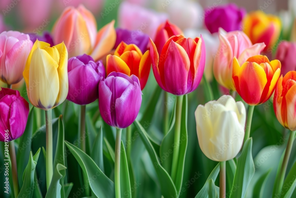 Vibrant Collection Of Tulips, Ready To Make Your Wallpapers Bloom