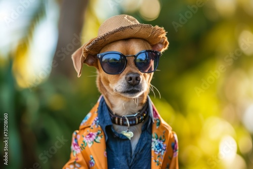Stylish Canine: Fashion-Forward Dog Model © Anastasiia