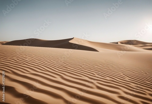 Pile desert sand dune isolated on white background clipping path