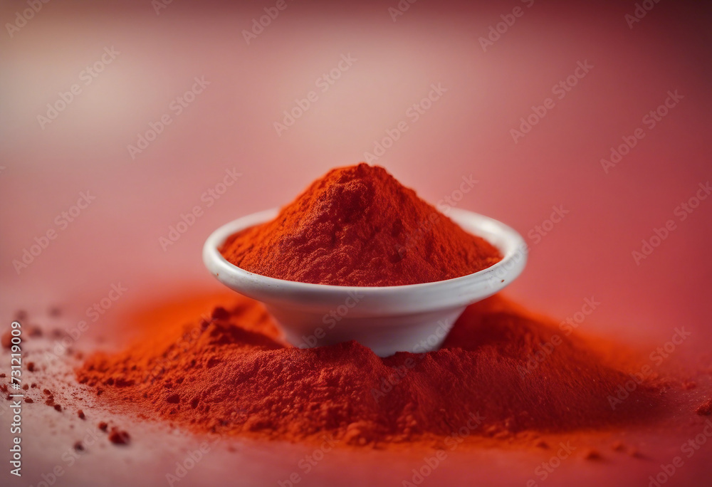 Red paprika powder background and texture Red paprika powder background and texture