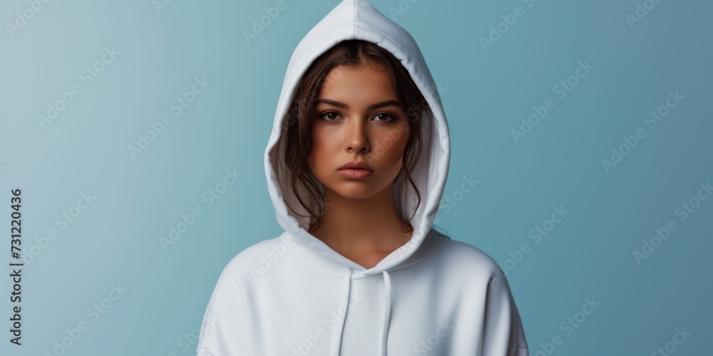Mockup Template Showcasing Young Woman In Hoodie With Print Design Options Mockup Template Showcasing Young Woman In Hoodie With Print Design Options