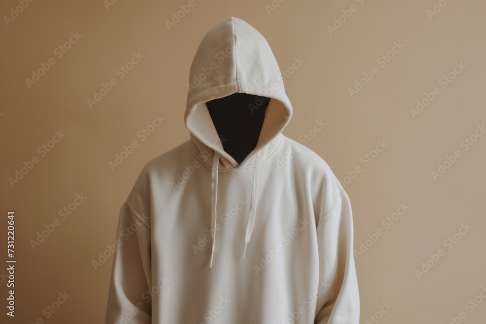 Minimalist Fashion Style Shown By Individual In Blank Hoodie