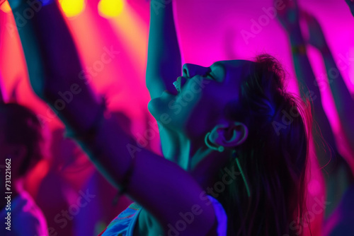 Club-Goers Come Alive As They Sing And Party In A Lively Night Out