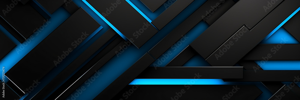 background - tech style with blue and black colors, abstract, flat design, minimalistic, illustration. background - tech style with blue and black colors, abstract, flat design, minimalistic, illustration.