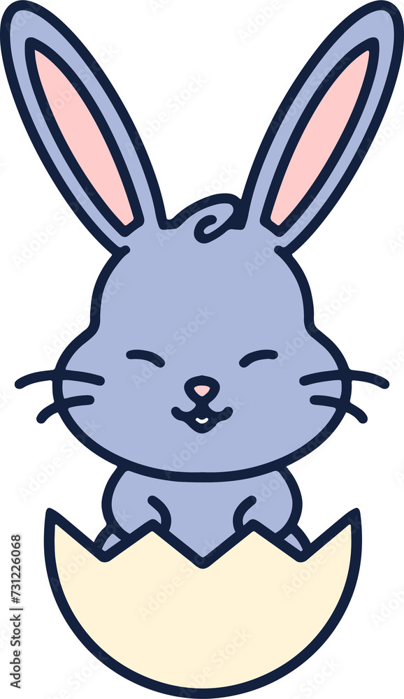 cute easter rabbit with egg cute easter rabbit with egg
