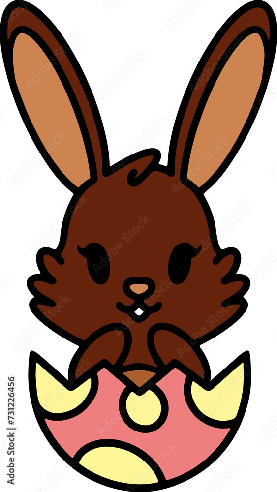 cute easter rabbit with egg cute easter rabbit with egg