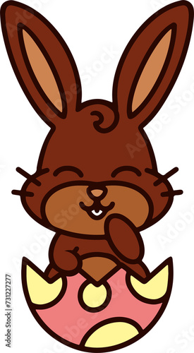 cute kawaii easter bunny