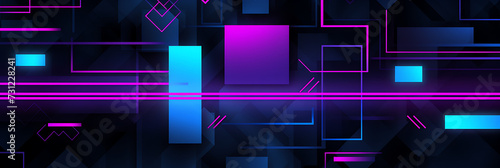 background - tech style with blue, purple and black colors, abstract, flat design, minimalistic, illustration