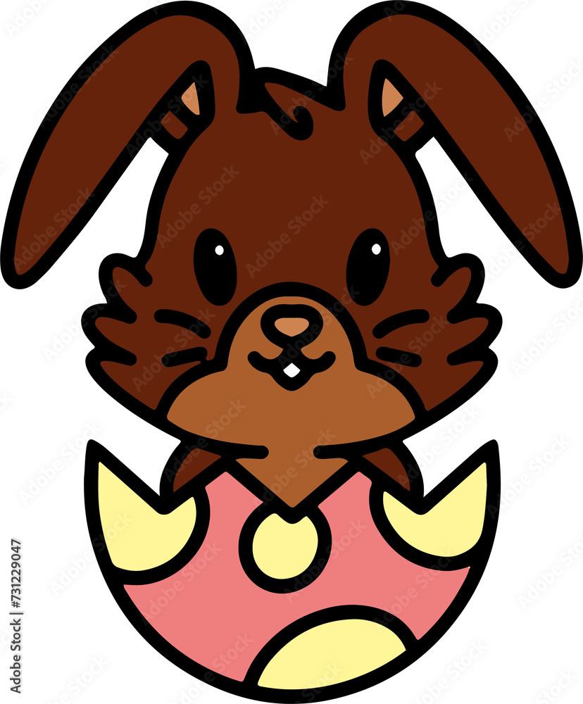 Fototapeta premium easter rabbit cartoon