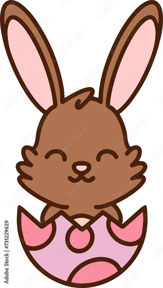 easter bunny cartoon with egg easter bunny cartoon with egg