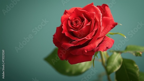 Red rose background with copy space