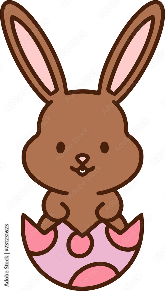 easter bunny simple cartoon easter bunny simple cartoon