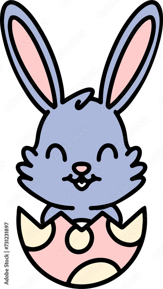 easter bunny simple cartoon easter bunny simple cartoon