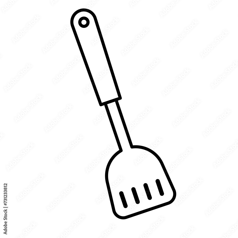 spatula turner doodle cartoon