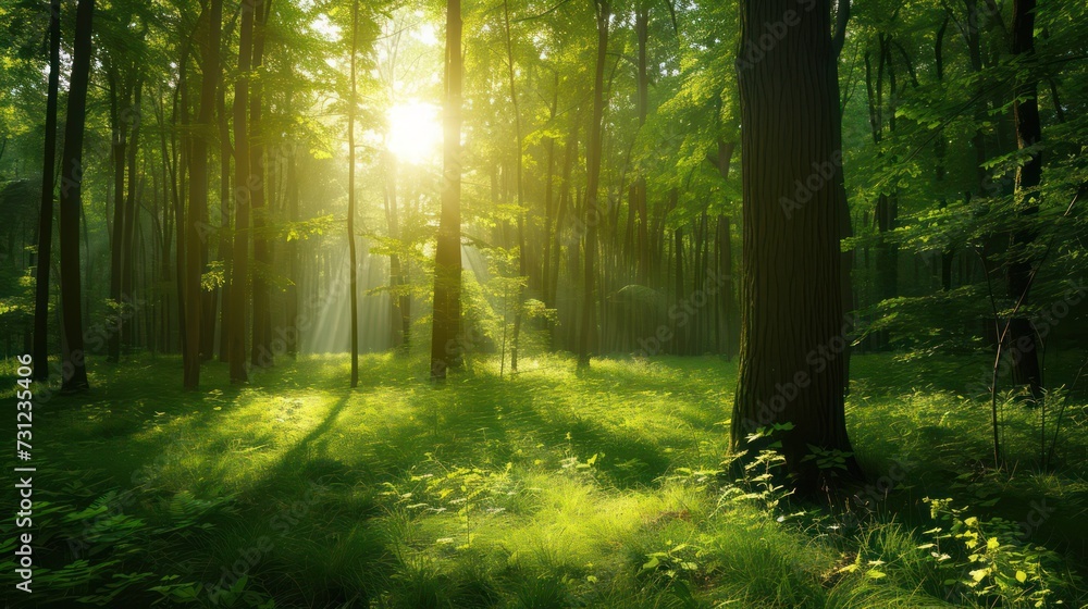 Obraz premium forest background, copy space