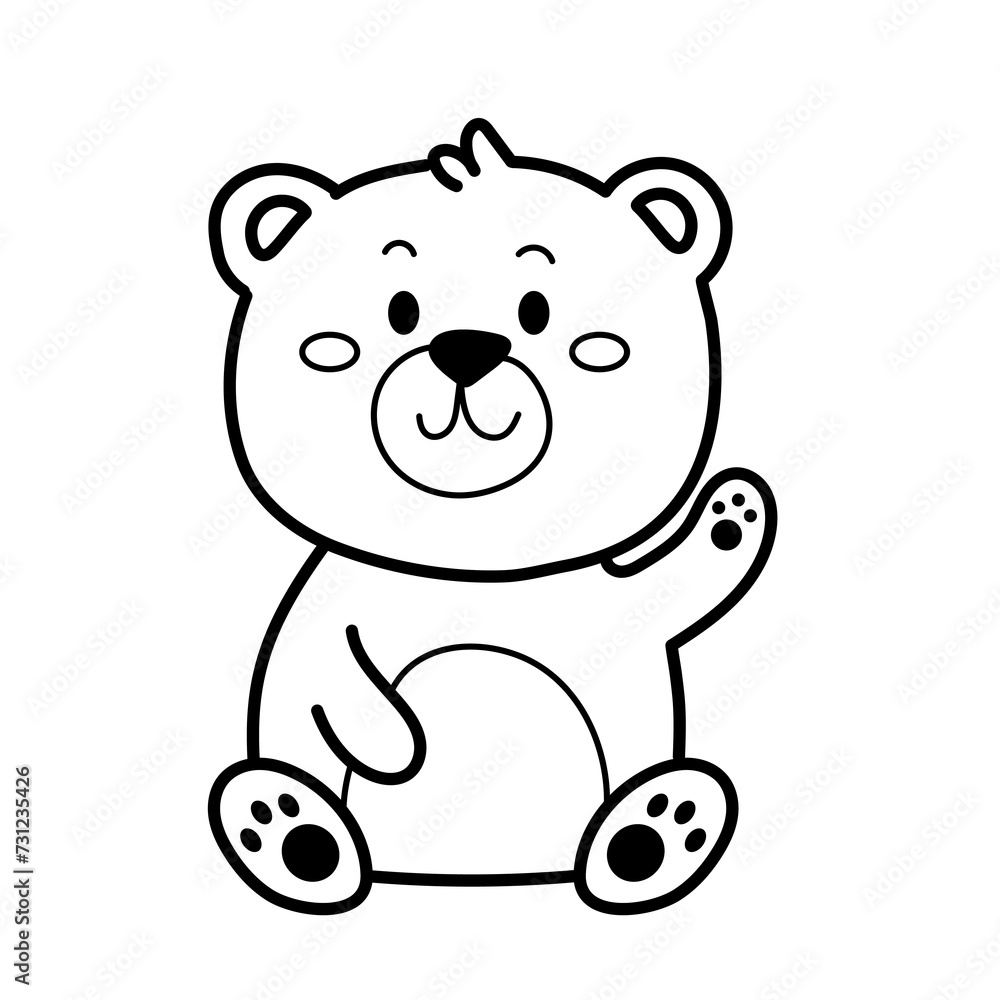 bear doodle cartoon bear doodle cartoon