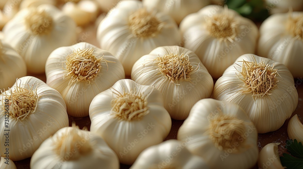 Top-Down Glimpse of Garlic Harvest. Top-Down Glimpse of Garlic Harvest.