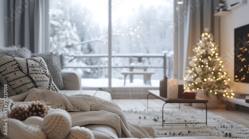  A room with a cozy and warm ambiance, perfect for embracing the winter season