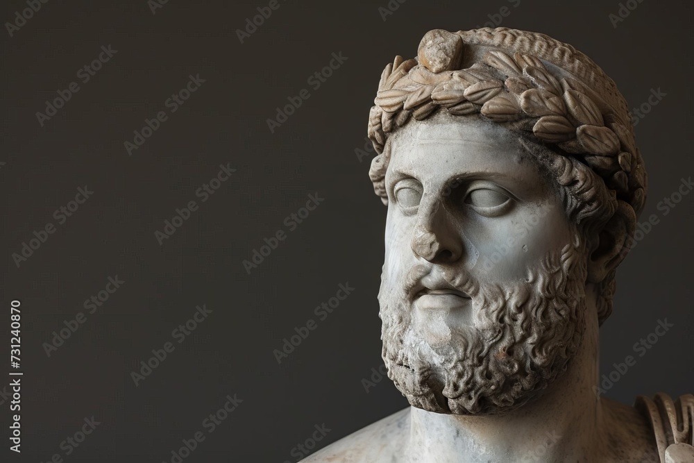 Ancient greek sculpture of a man A timeless and artistic representation of history and culture A symbol of classical beauty and heritage.