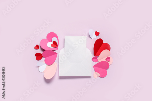 White envelope with blank c...