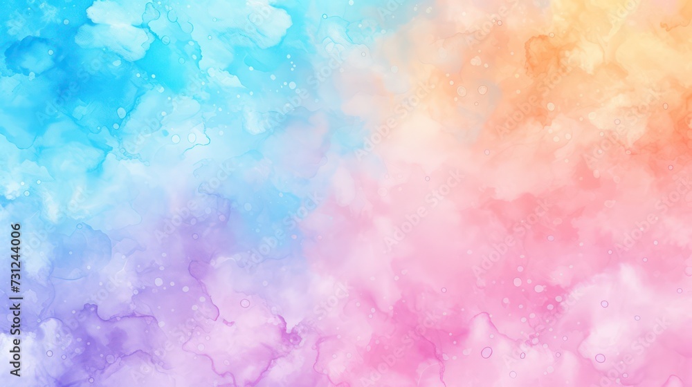 Fototapeta premium Pastel watercolor backdrop with vibrant tones, evoking dynamic backgrounds.