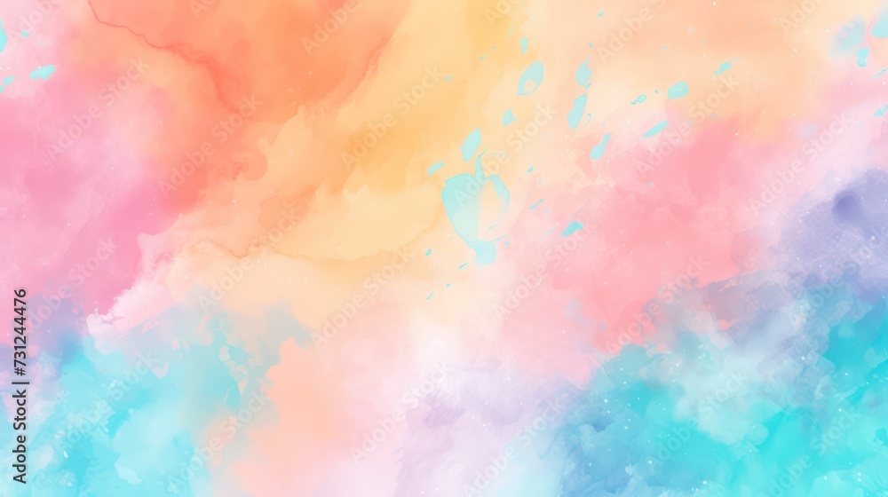 Pastel watercolor backdrop with vibrant tones, evoking dynamic backgrounds.