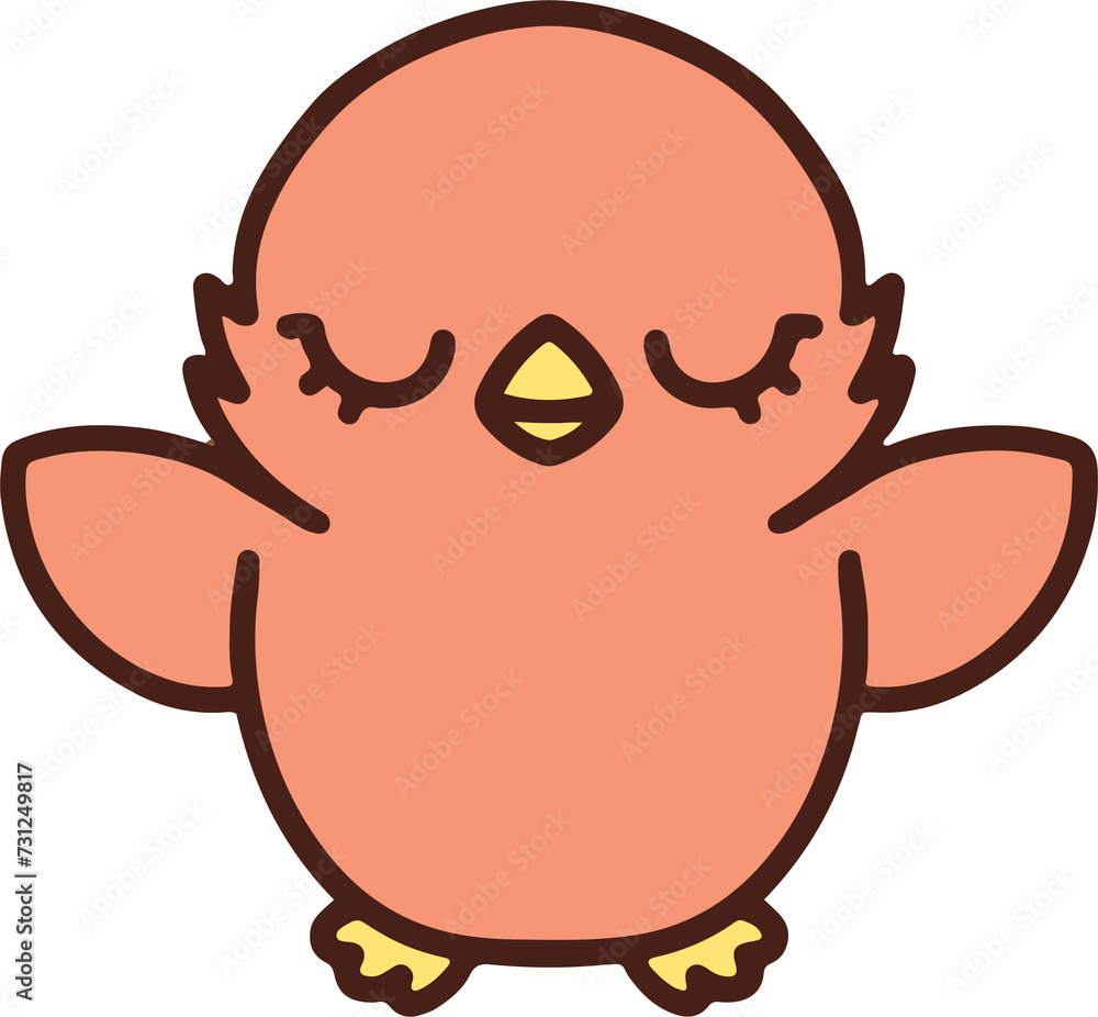 cute baby bird cartoon