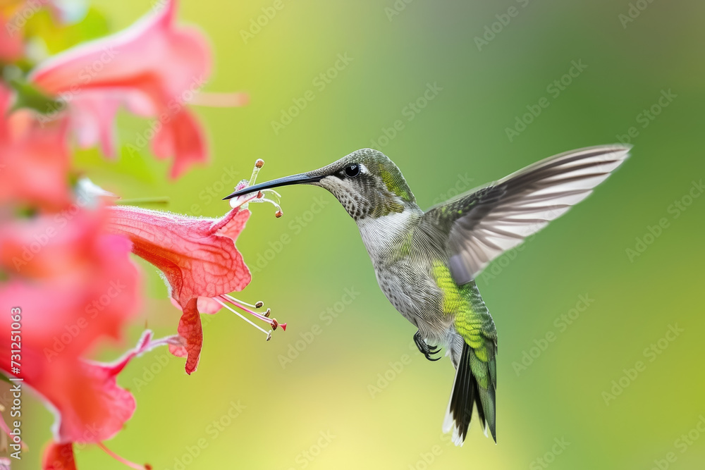 hummingbird with a beak and a nectar