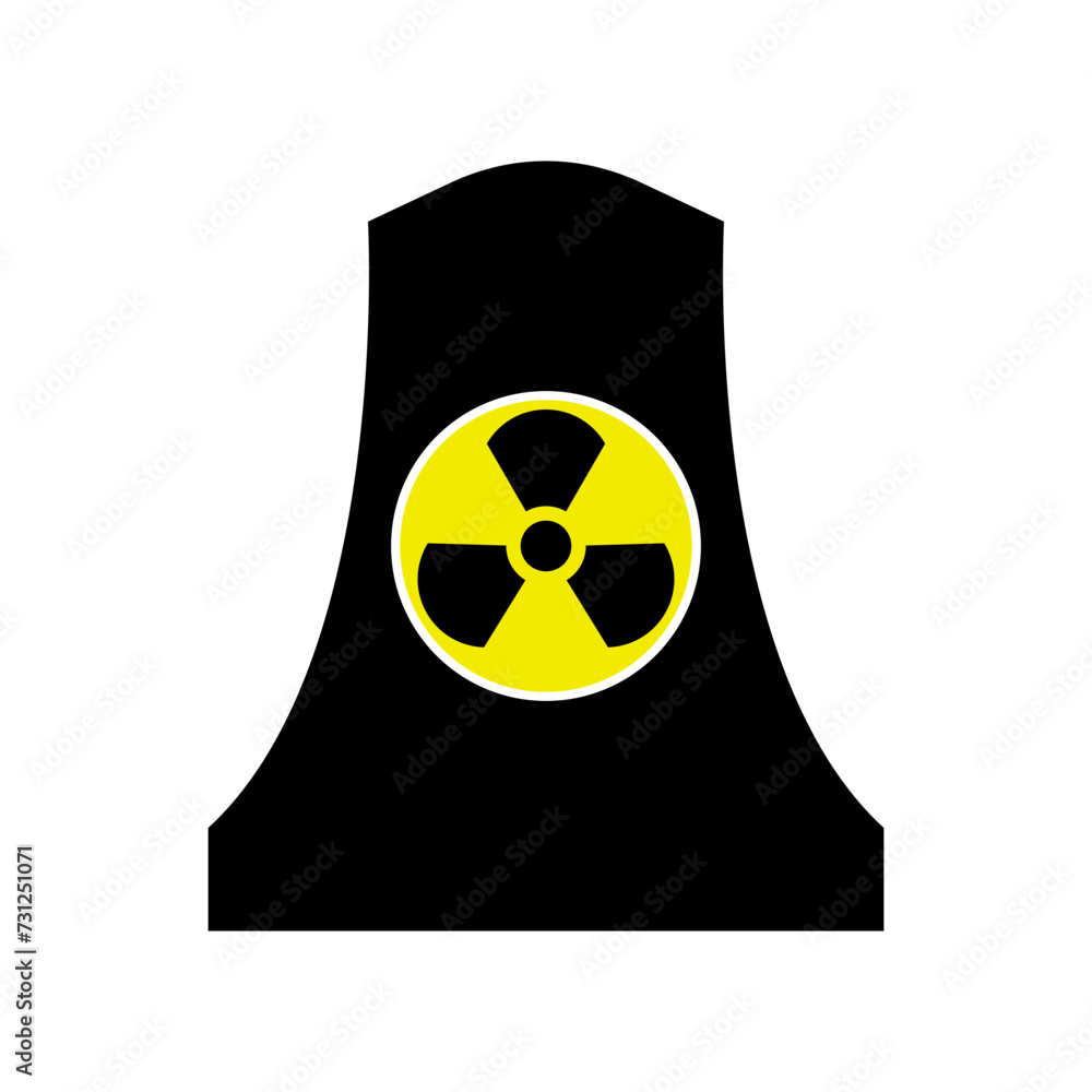 Fototapeta premium radiation hazard symbol