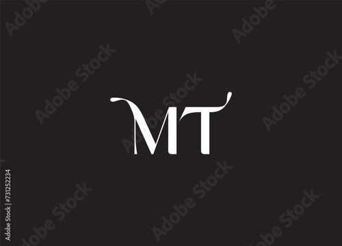 MT Logo Design Template Vector Graphic Branding Element.