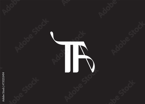 TA Letter Logo Design Template Vector