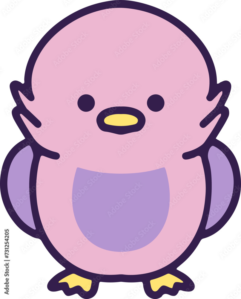 Naklejka premium cute cartoon easter chick