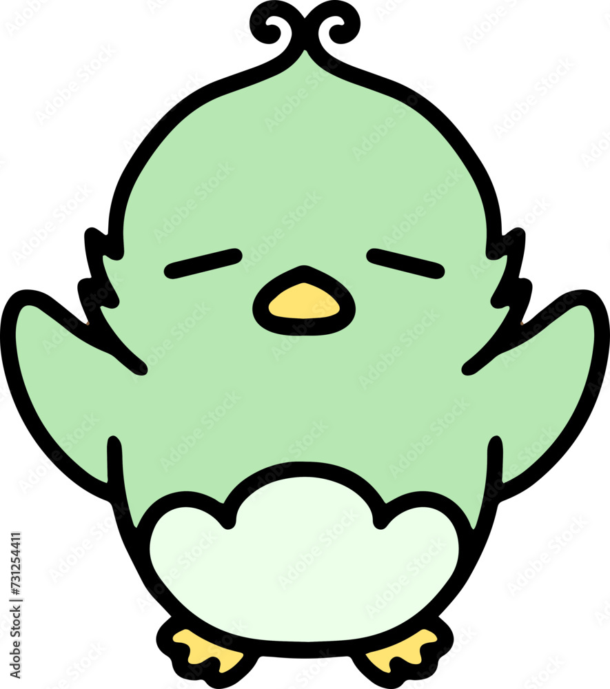 cute cartoon easter chick