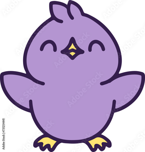 colorful easter chick