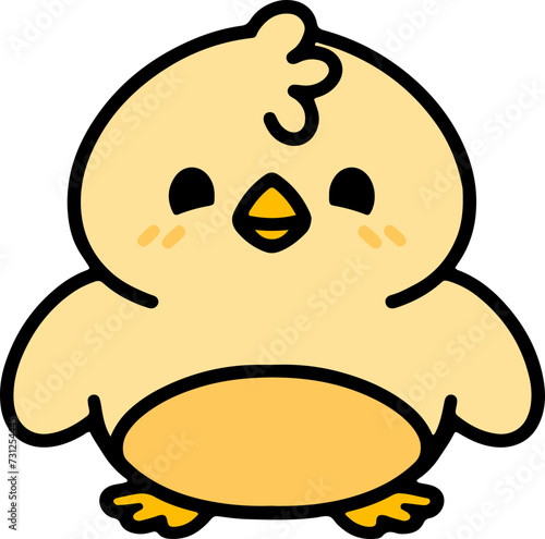 cute cartoon easter chick