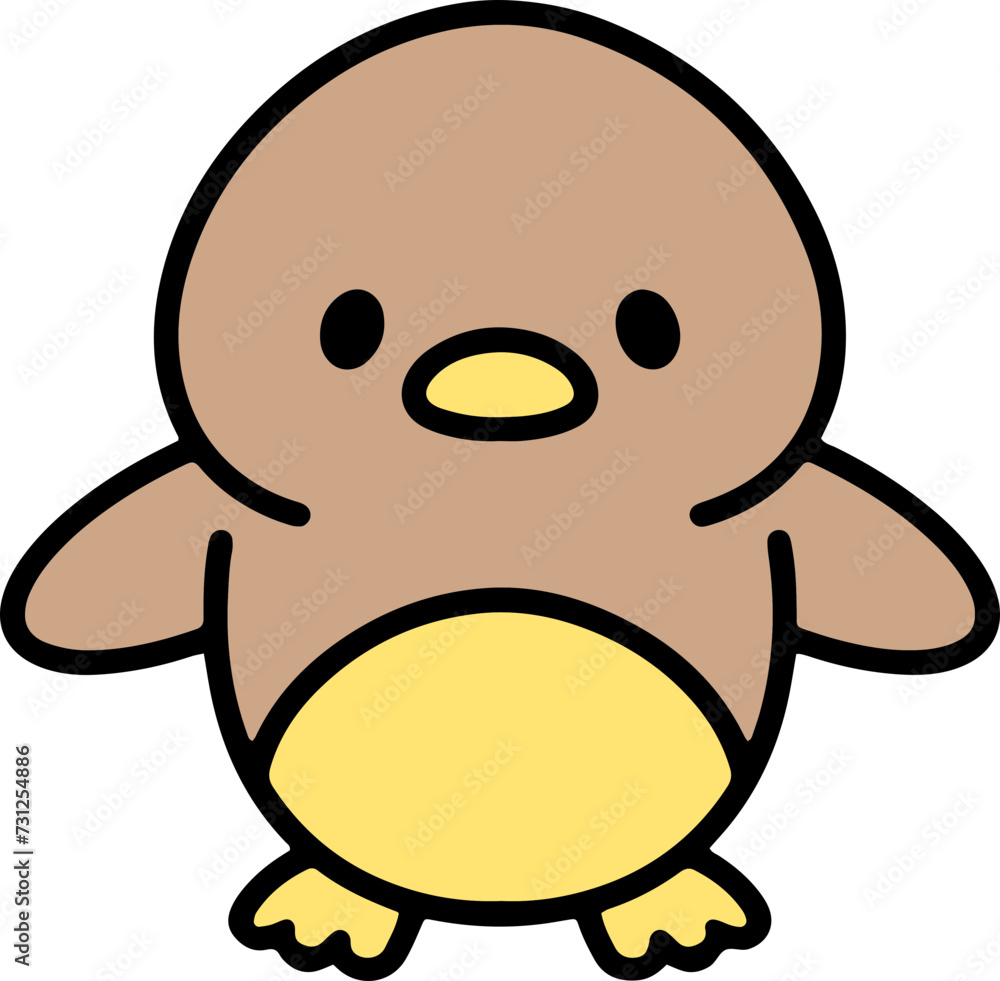 colorful easter chick