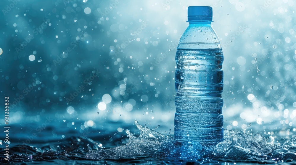 Plastic water bottle, nanoplastic Plastic water bottle, nanoplastic