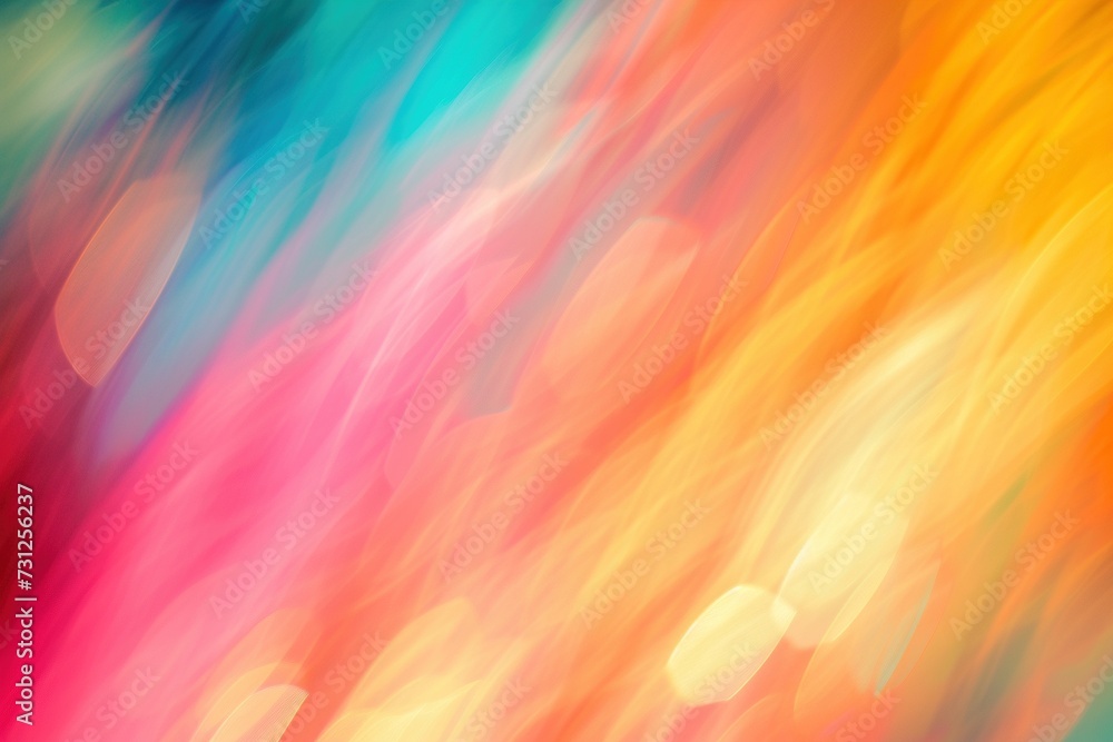 Ethereal Hues: Blurred Colored Abstract Background